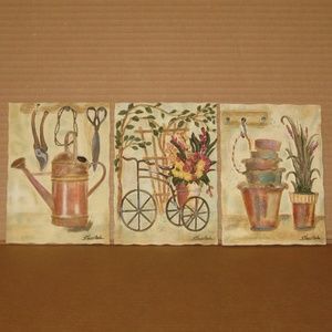 S. Vassileva 3D Ceramic Wall Plaques  (Set of 3)